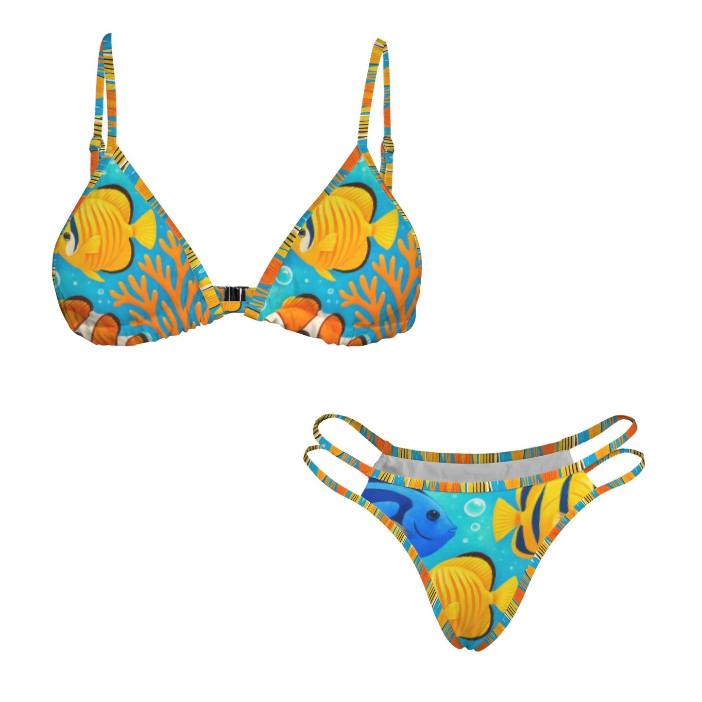 Bikini a triangolo con scollo a V