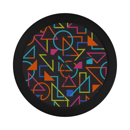 Black Plastic Wall Clock