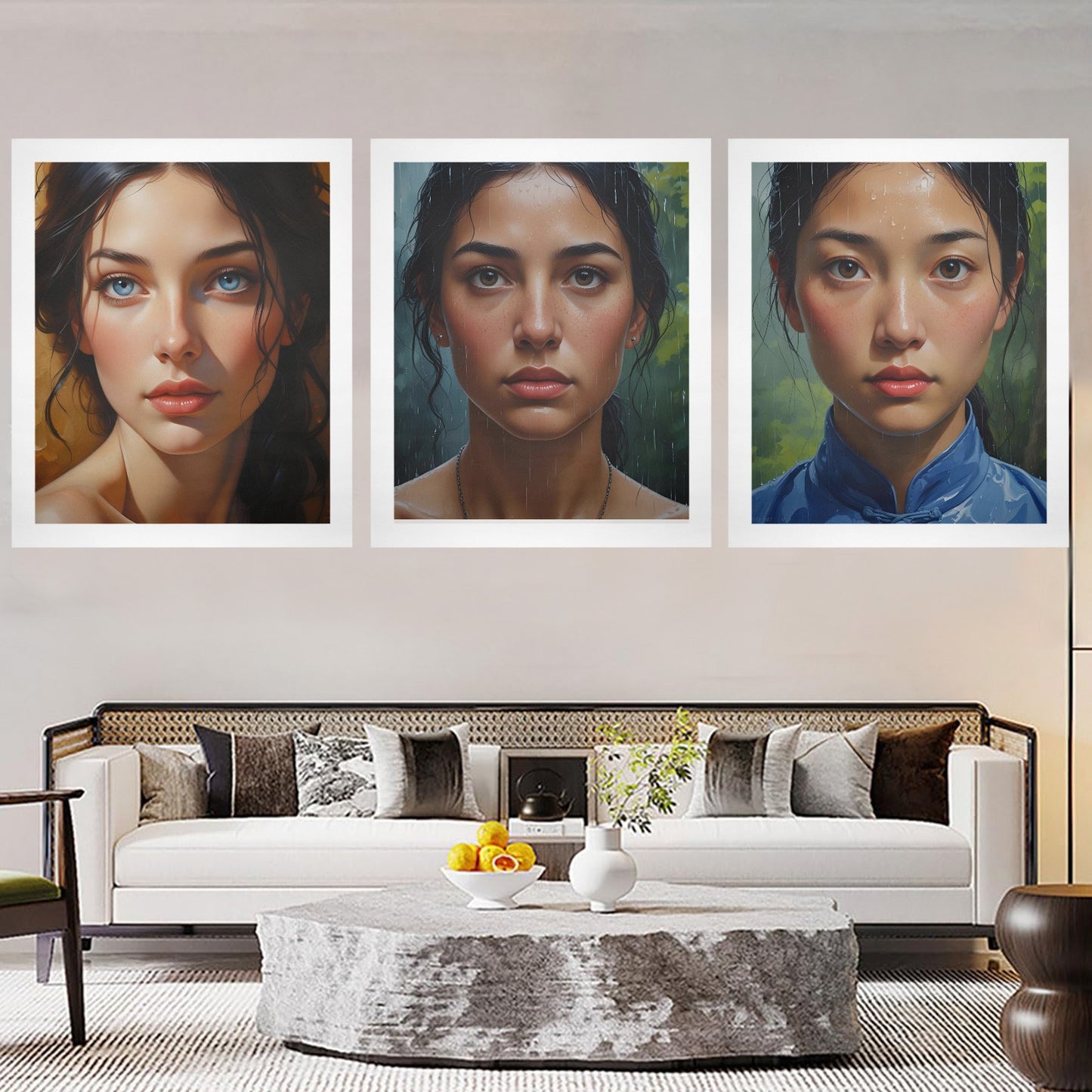 Tre Stampe artistiche "Ritratti"