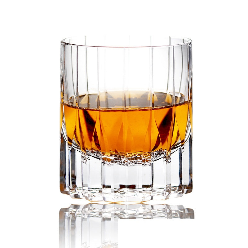 Bicchiere per acqua in cristallo intagliato a mano Asterism