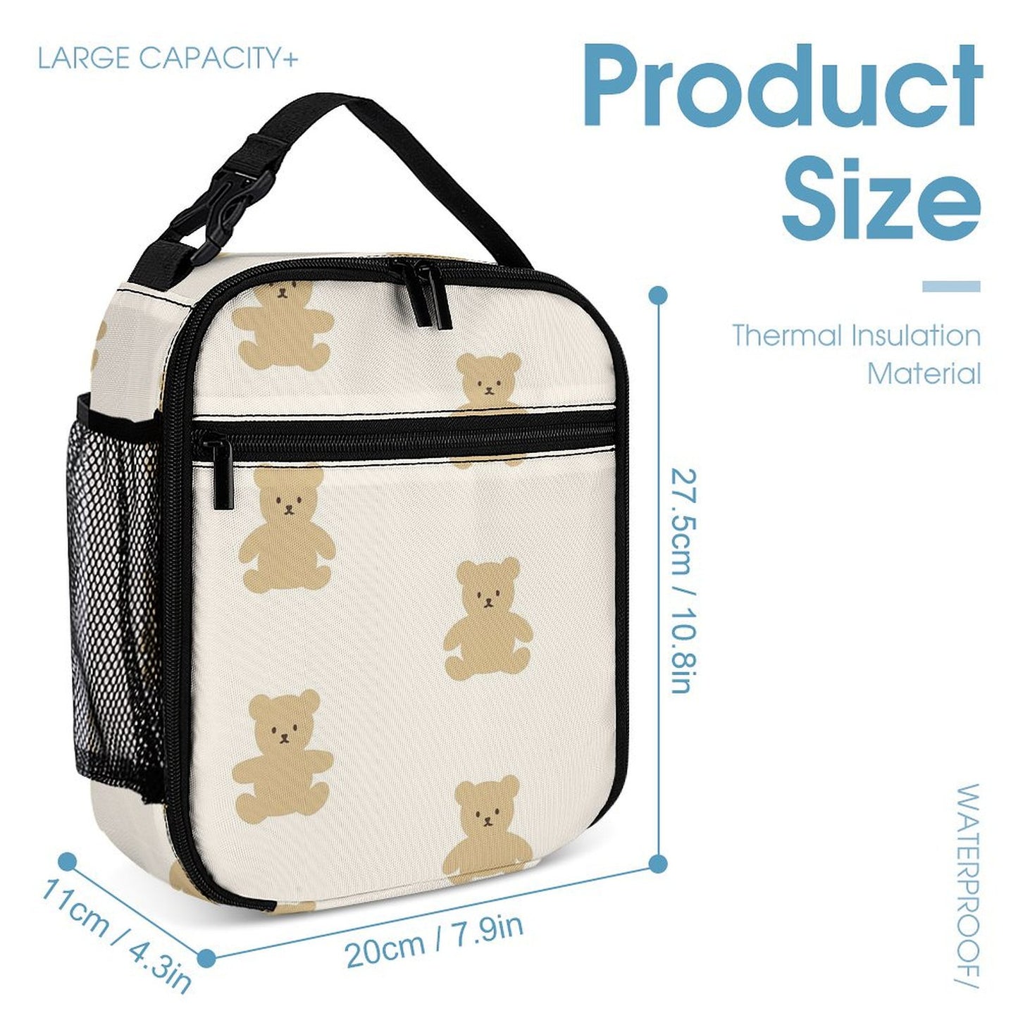 Set combinato zaino 3 in 1 con stampa all-over