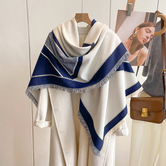 Mantello in poliestere quadrato