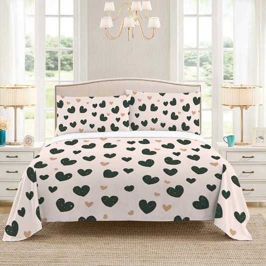 Set biancheria da letto "Cuoricini"