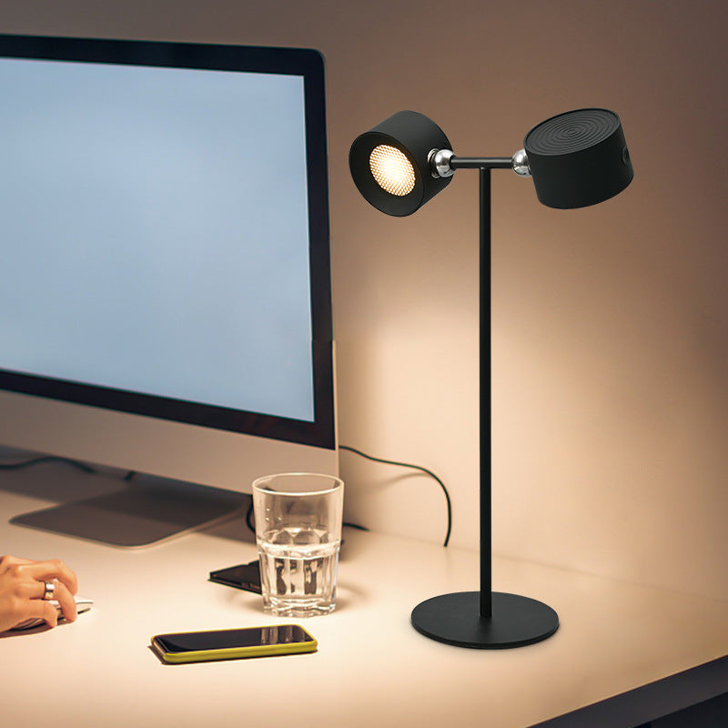 FlexiGlow Duo – Lampada LED 2-in-1 da Tavolo & Parete con Rotazione Magnetica