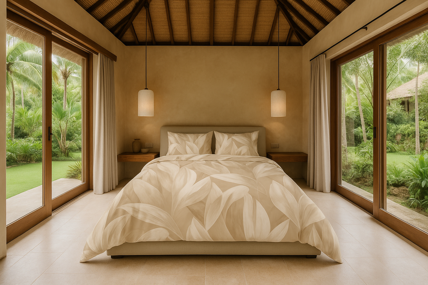 “Copricuscino & Federe Soffio di Foglie – FEI ADLER Soft Luxury”