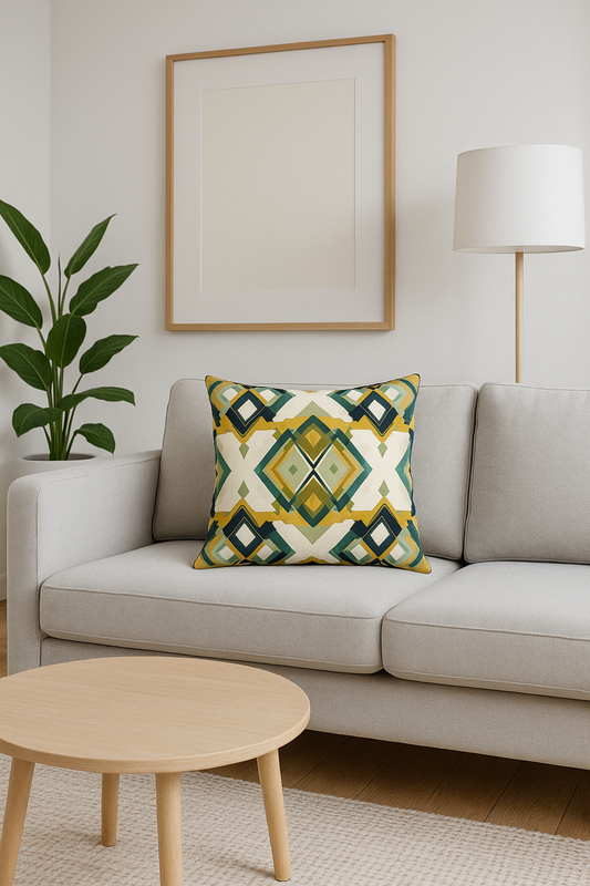 “Cuscino Geometrie Dorate – FEI ADLER Signature Home”