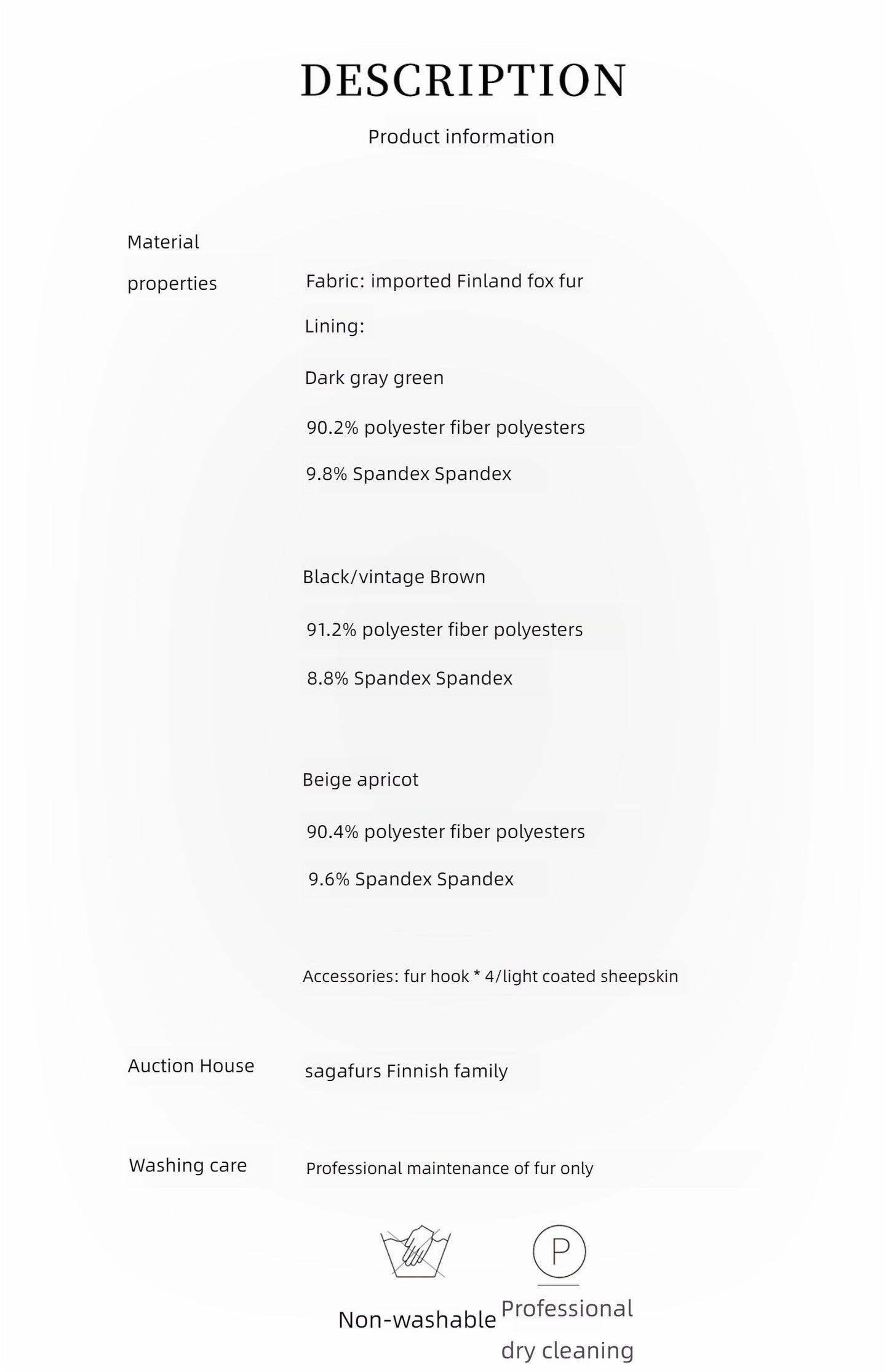 Cappotto di pelliccia"Reed Flower"