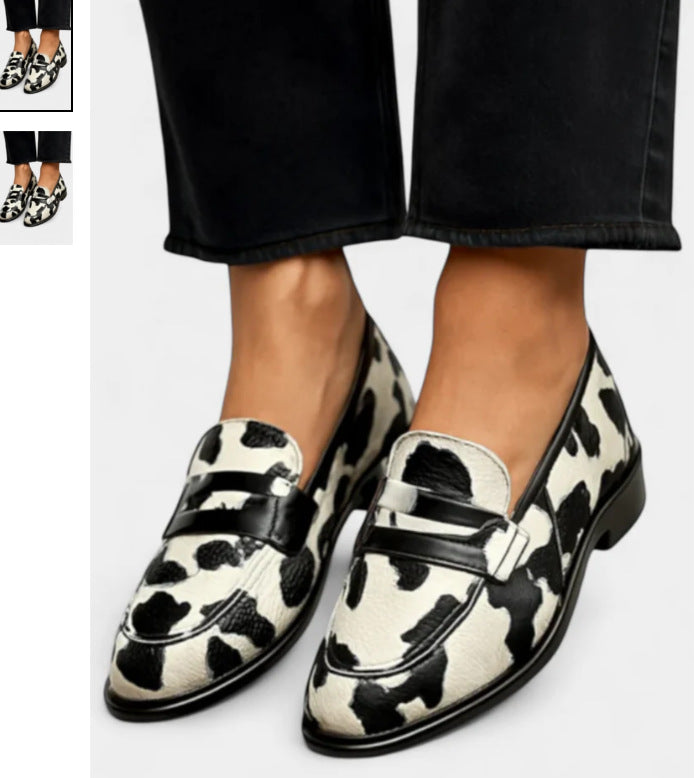 Mocassini retrò con testa ovale