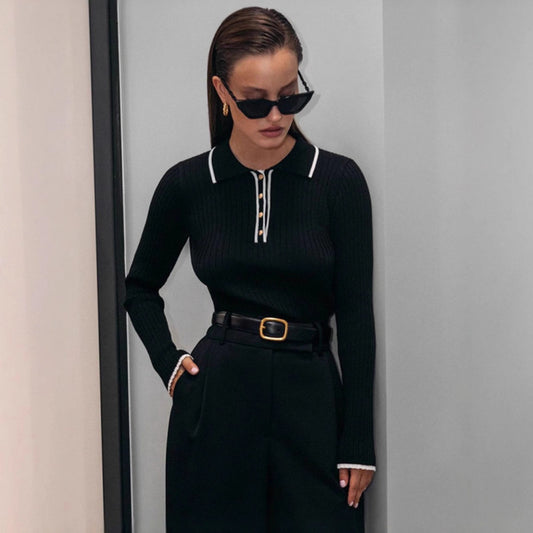 Camicia stile francese slim fit a righe