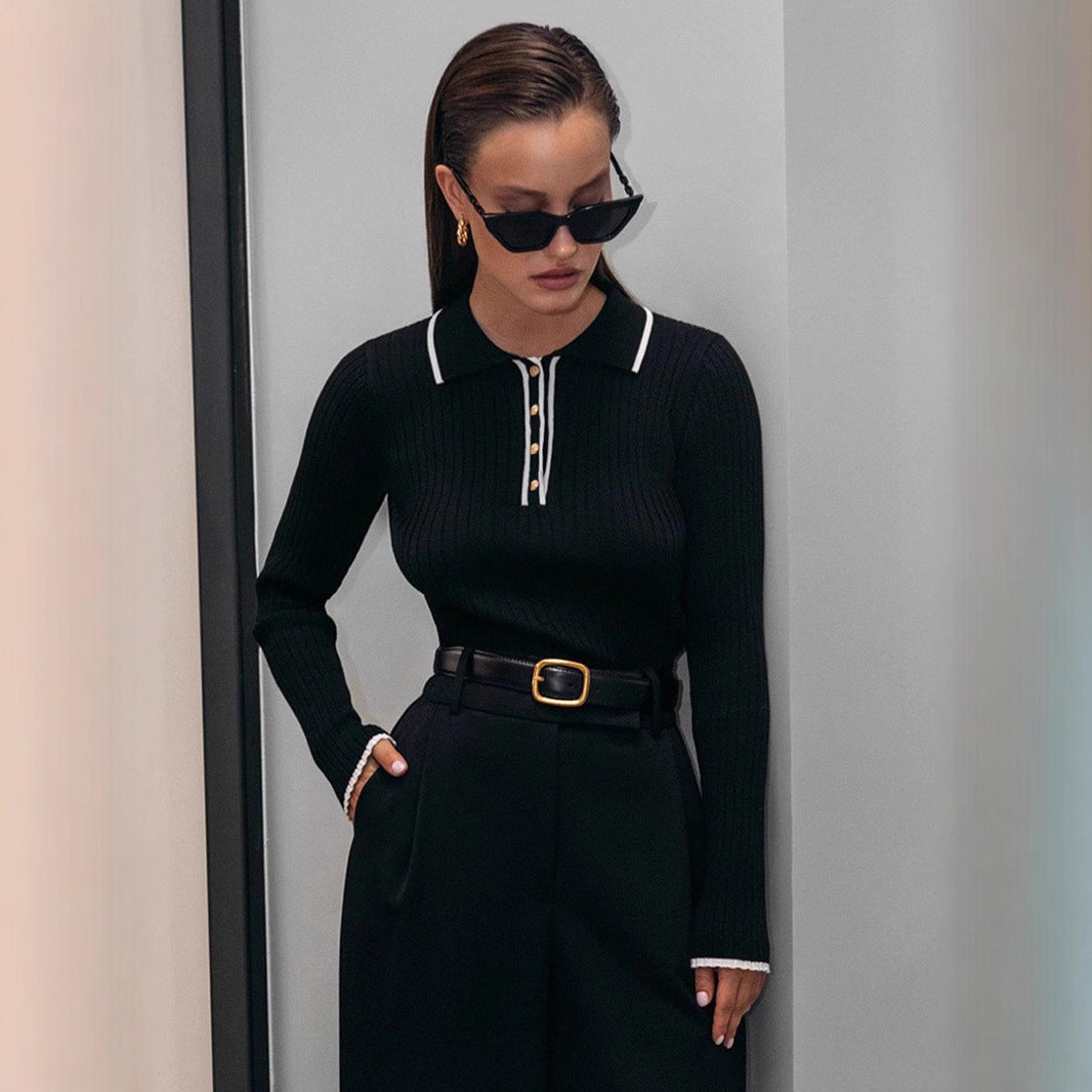 Camicia stile francese slim fit a righe