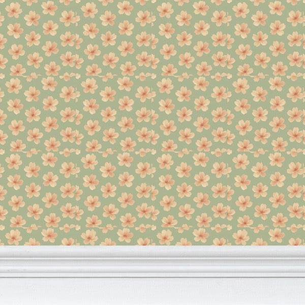 “Petali di Seta – Repeat Pattern Wallpaper  Design FEI ADLER”