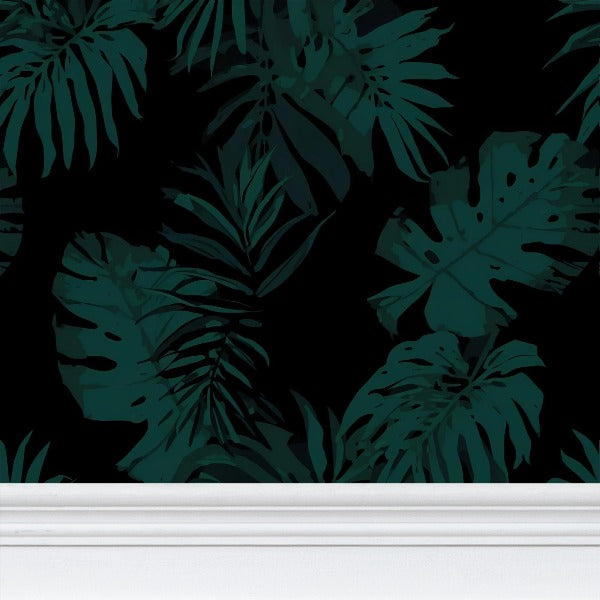 Carta da Parati con Motivo Ripetuto "Giungla della Buonanotte"