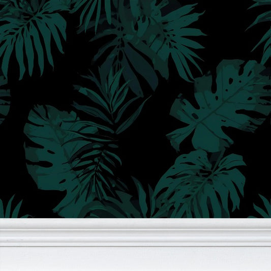 Carta da Parati con Motivo Ripetuto "Giungla della Buonanotte"