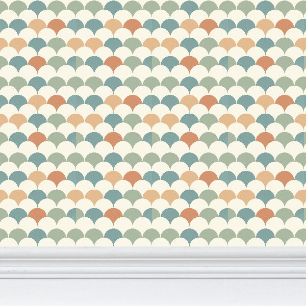“Onde Pastello – Repeat Pattern Wallpaper  Design FEI ADLER”