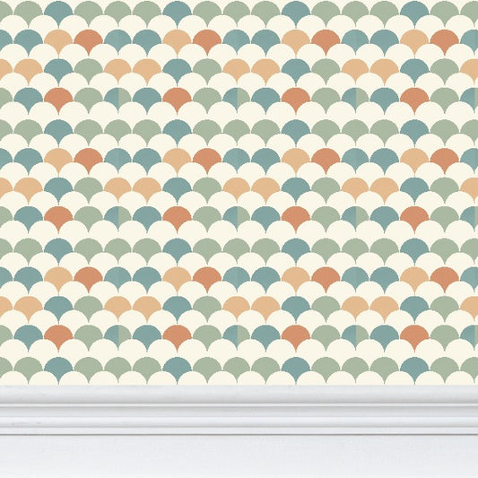 “Onde Pastello – Repeat Pattern Wallpaper  Design FEI ADLER”