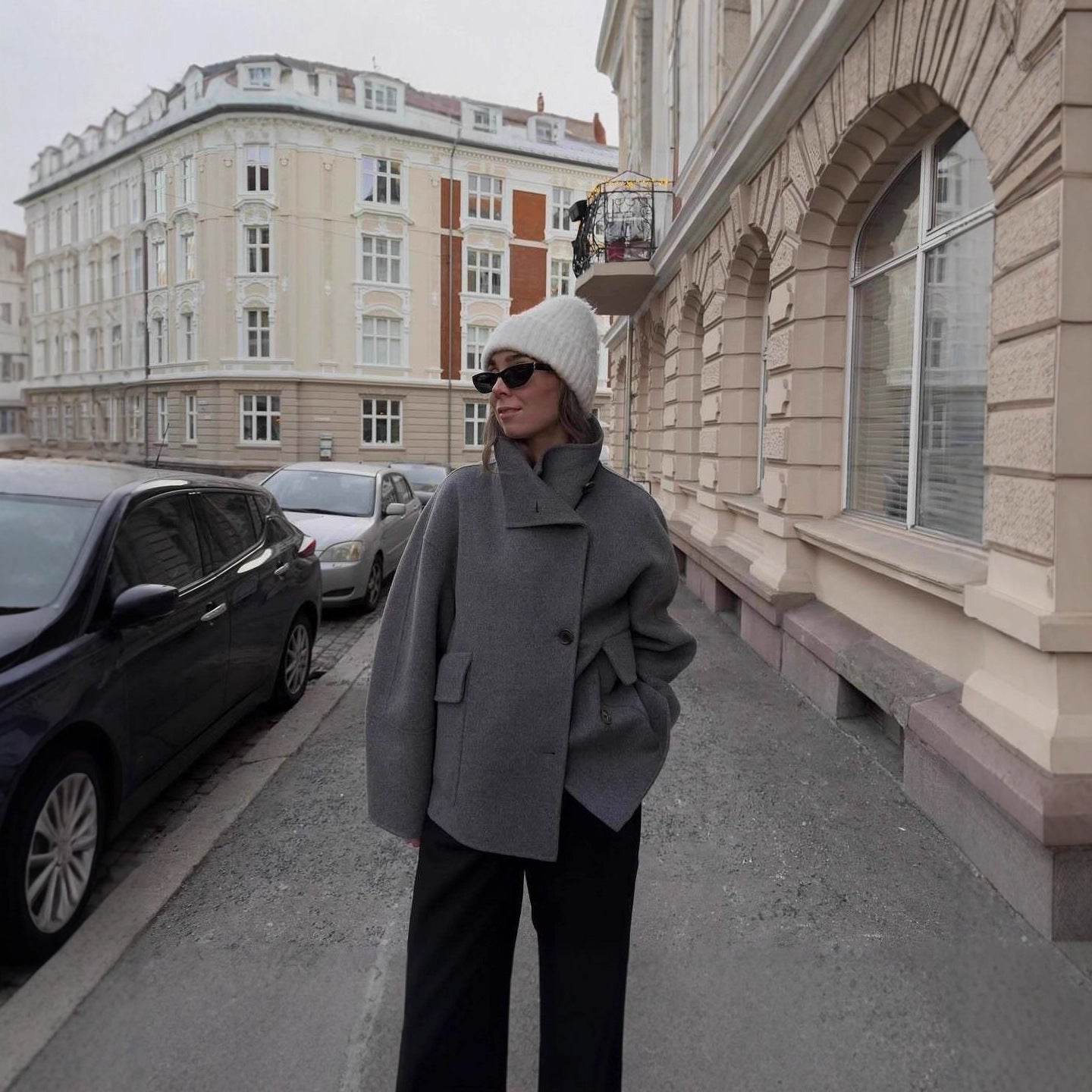 Cappotto monopetto casual