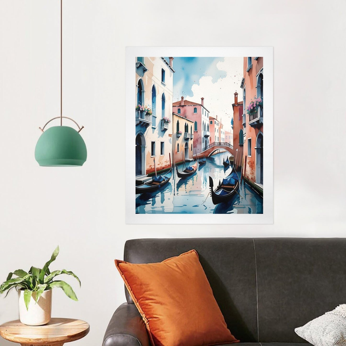 Set di stampa su tela, quattro pezzi "Venezia"