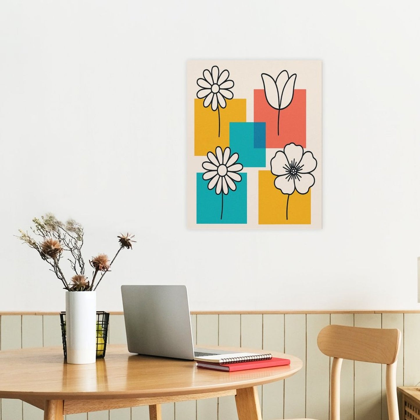 Stampa su tela "Fiori Stilizzati"