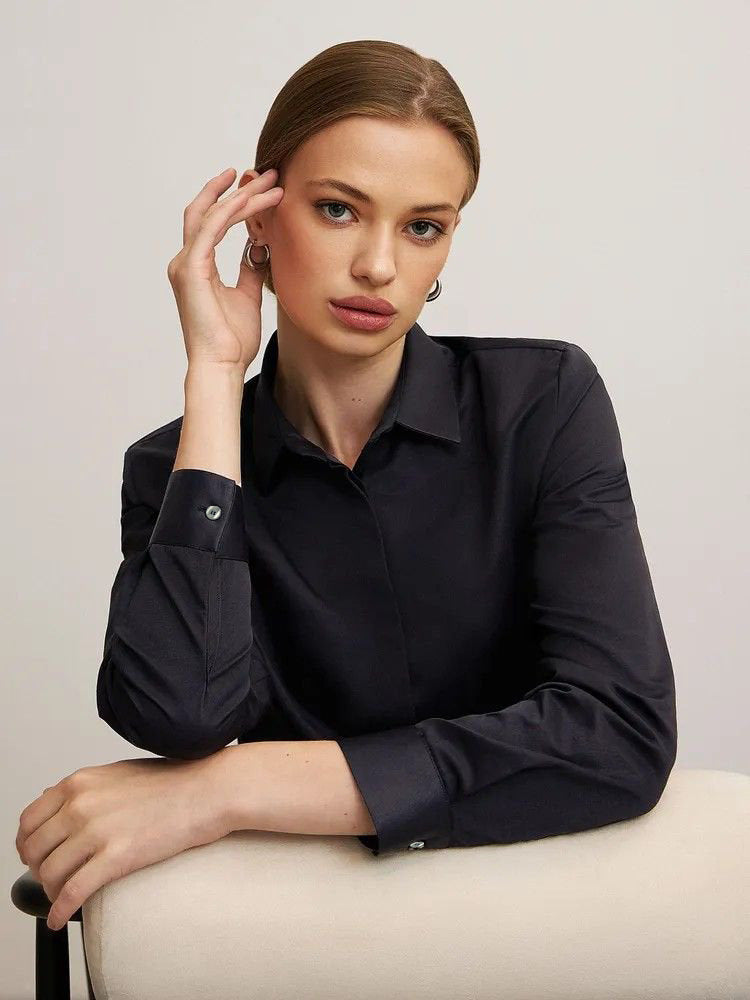 Camicetta casual, a maniche lunghe