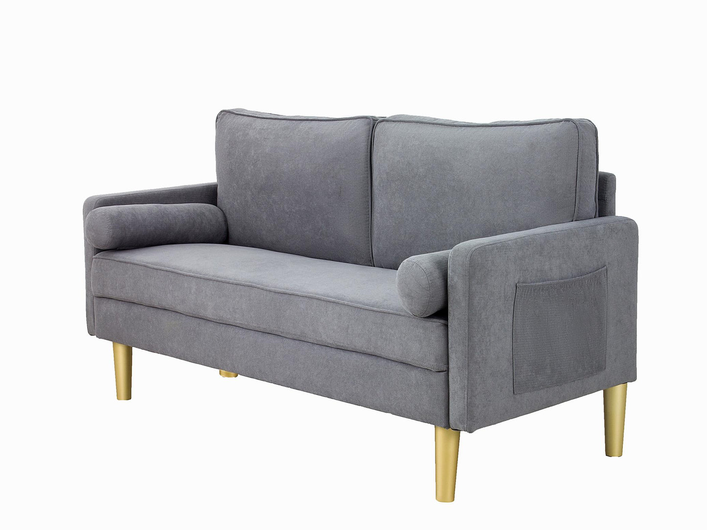 Divano in lino con 2 cuscini,  moderno ed elegante