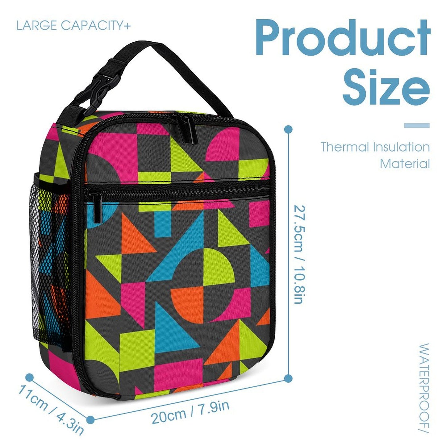 Set combinato zaino 3 in 1 con stampa all-over