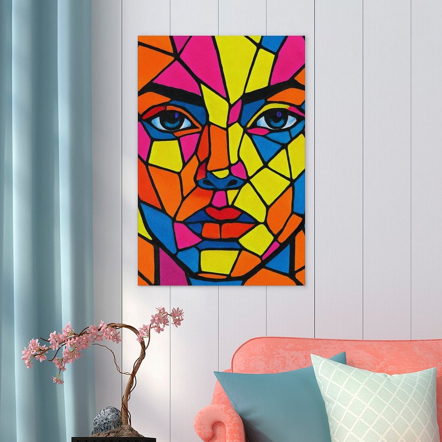 Poster di Design "Viso Pop"