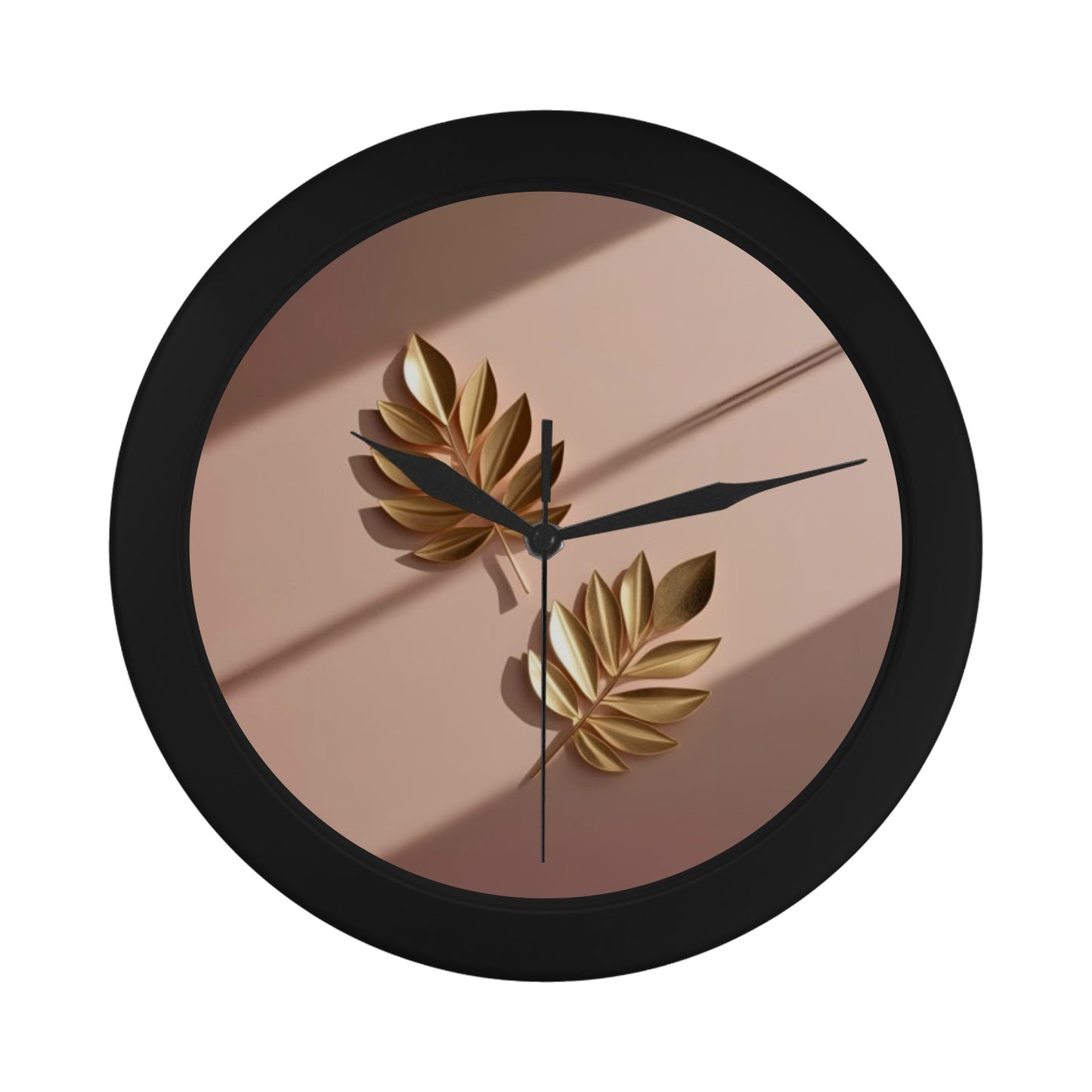 Black Plastic Wall Clock