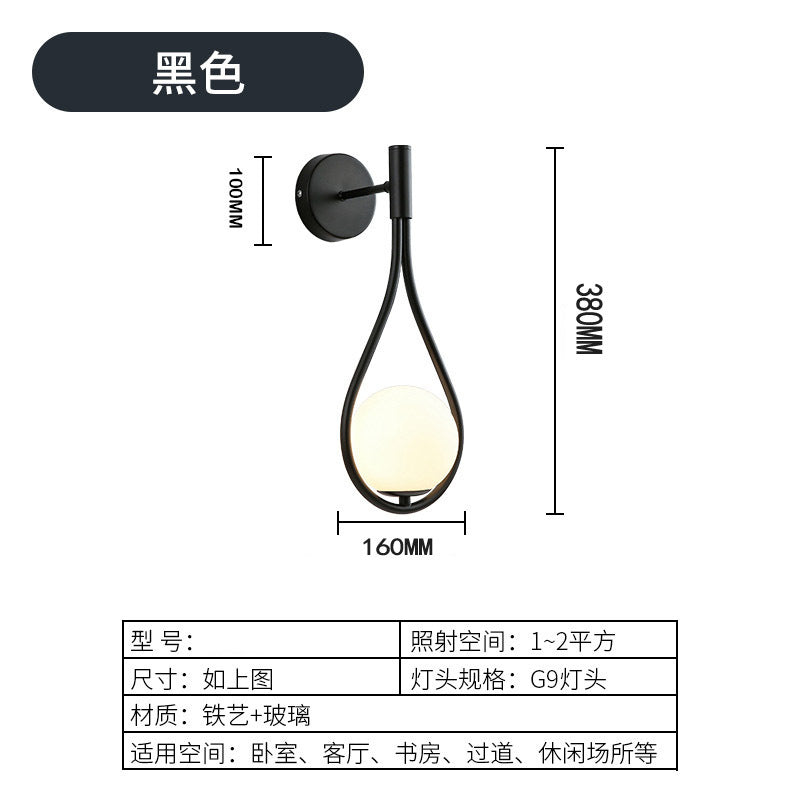 Nordic Glass Line – Lampada da Tavolo in Vetro E27