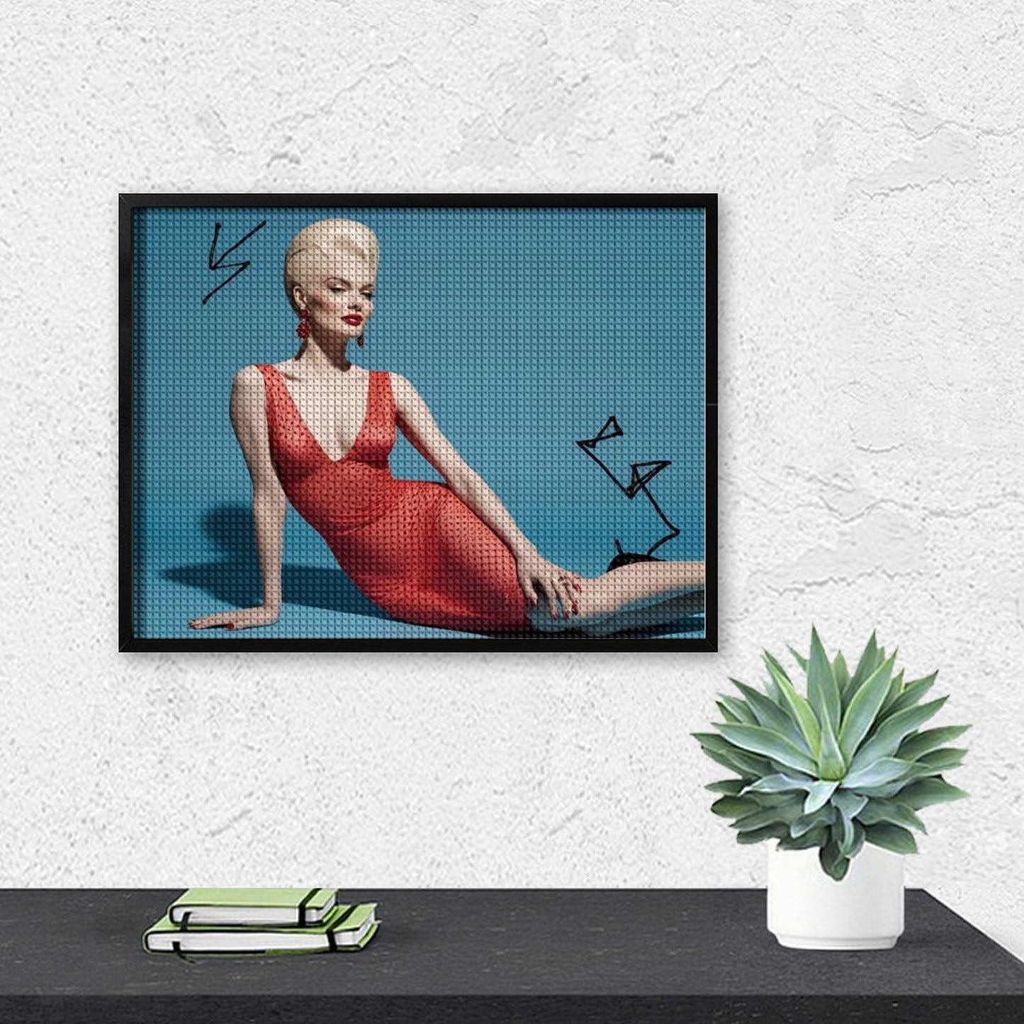 Dipinto a Diamante su tela "Marylin"