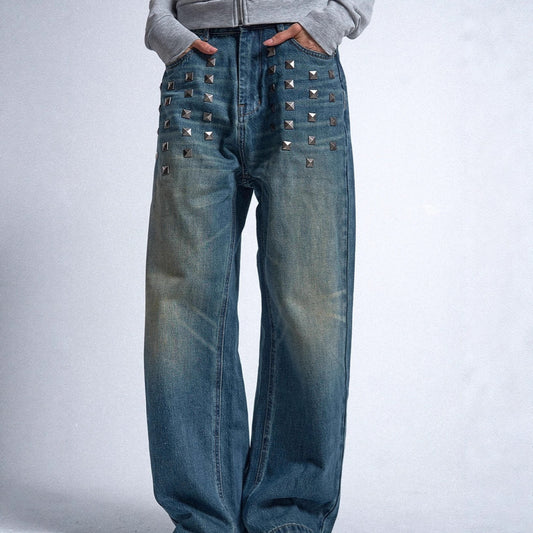 Jeans larghi personalizzati in stile High Street