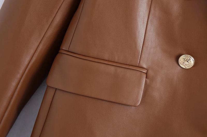 Blazer in similpelle francese