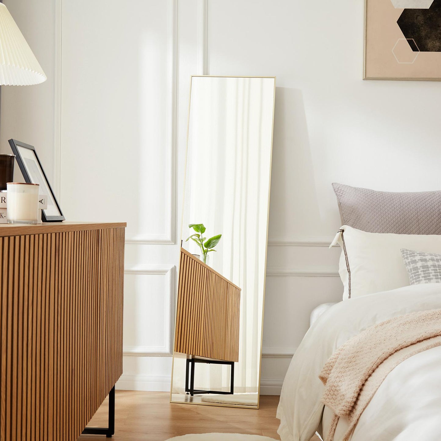 Specchio a figura intera, rettangolare da terra o da parete