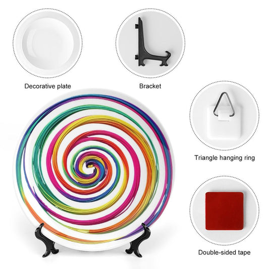 Piatto decorativo in porcellana Bone China