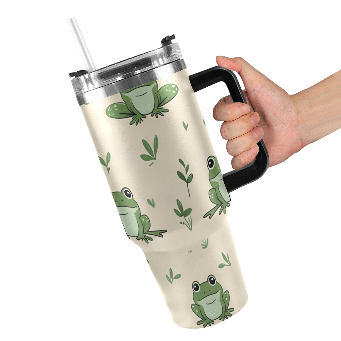 Bicchiere da 40 once con manico nero