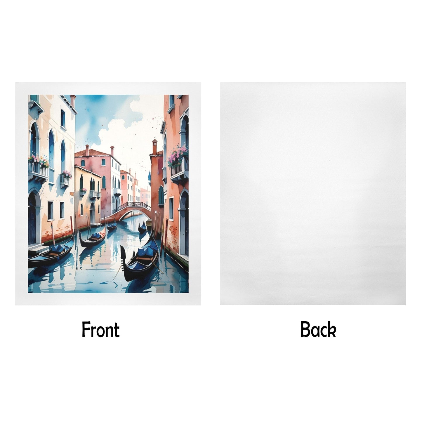 Set di stampa su tela, quattro pezzi "Venezia"