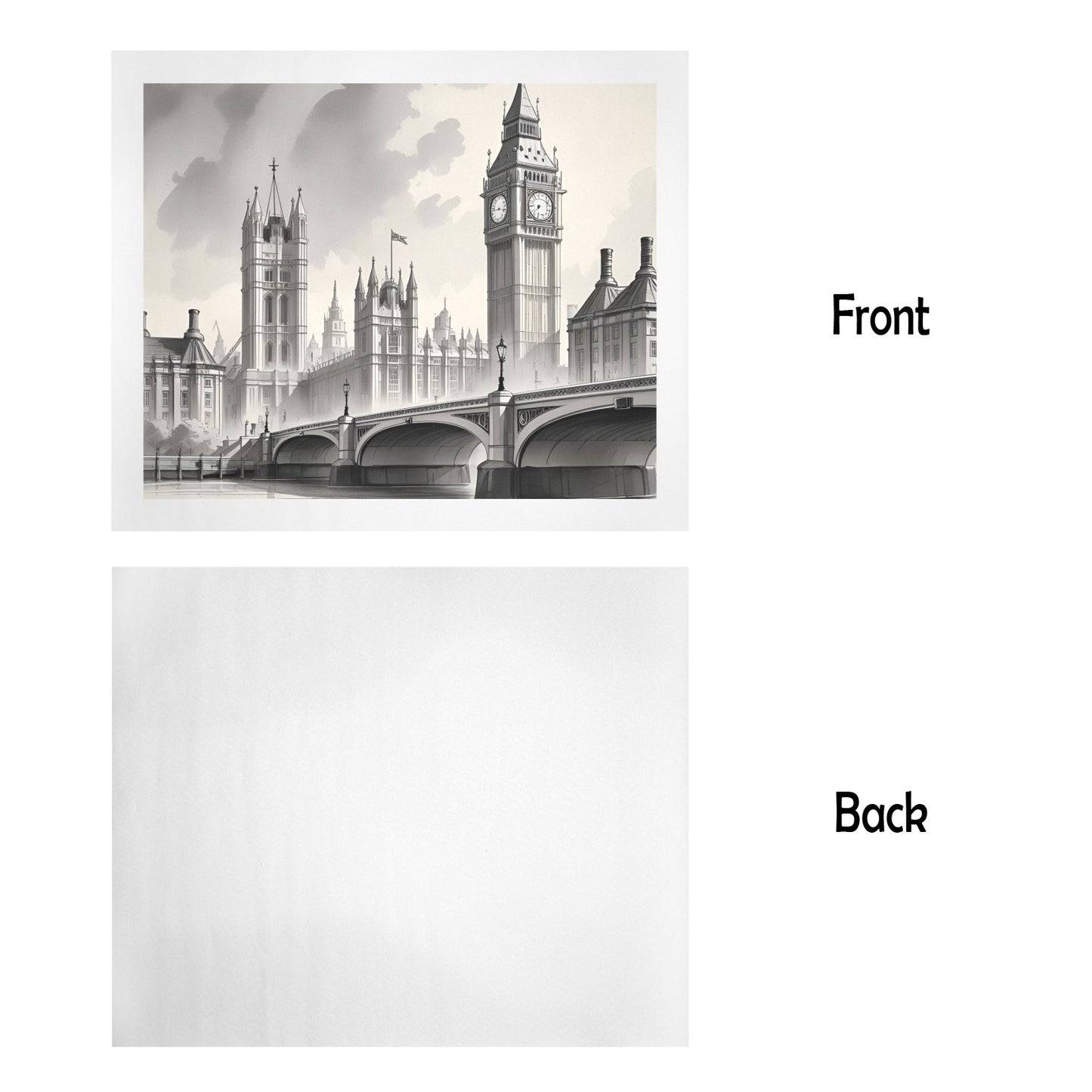 Trittico Artistico, syampa su tela "London Bridge"