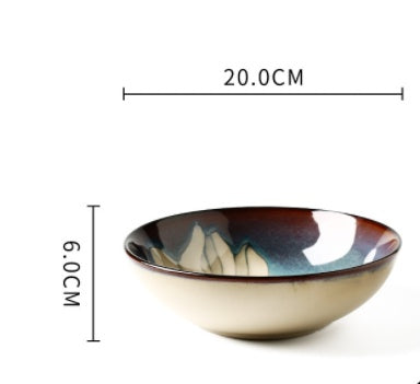 Ciotole e piatti creativi dipinti a mano con smalto colorato