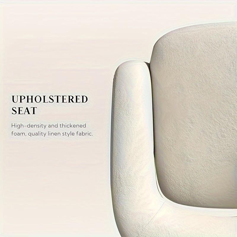 Moderna poltrona girevole in velluto a botte – Poltrona girevole a 360° con braccioli rotondi