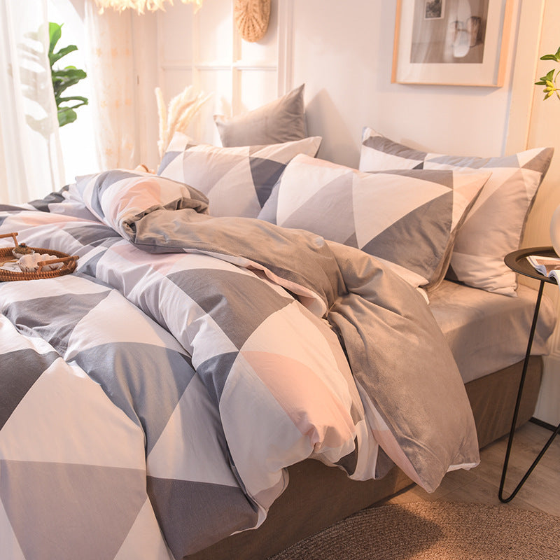 Set di lenzuola 4 pezzi, copripiumino e biancheria da letto