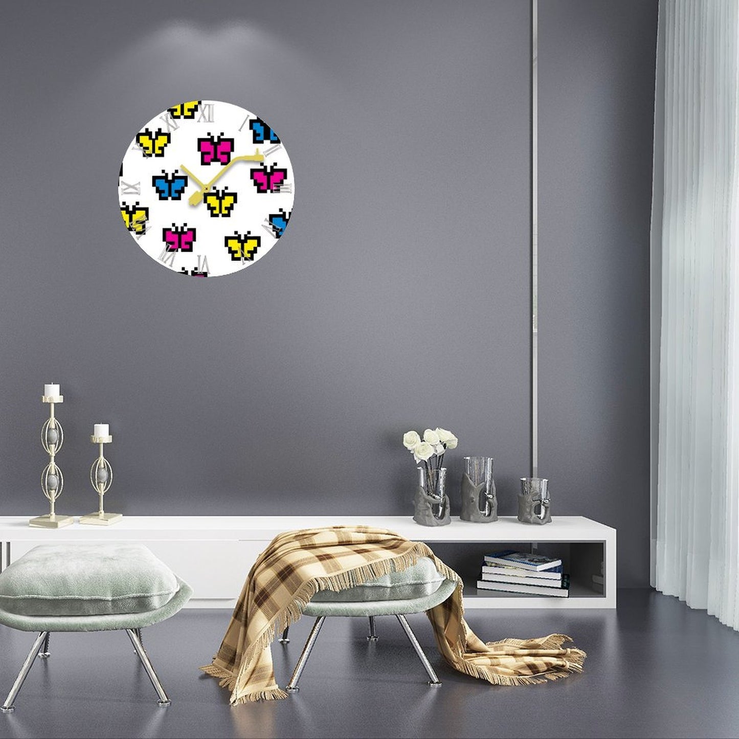 Design Wood Record Wall Clock