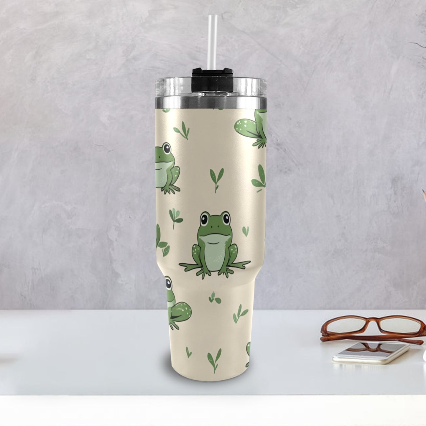 Bicchiere da 40 once con manico nero