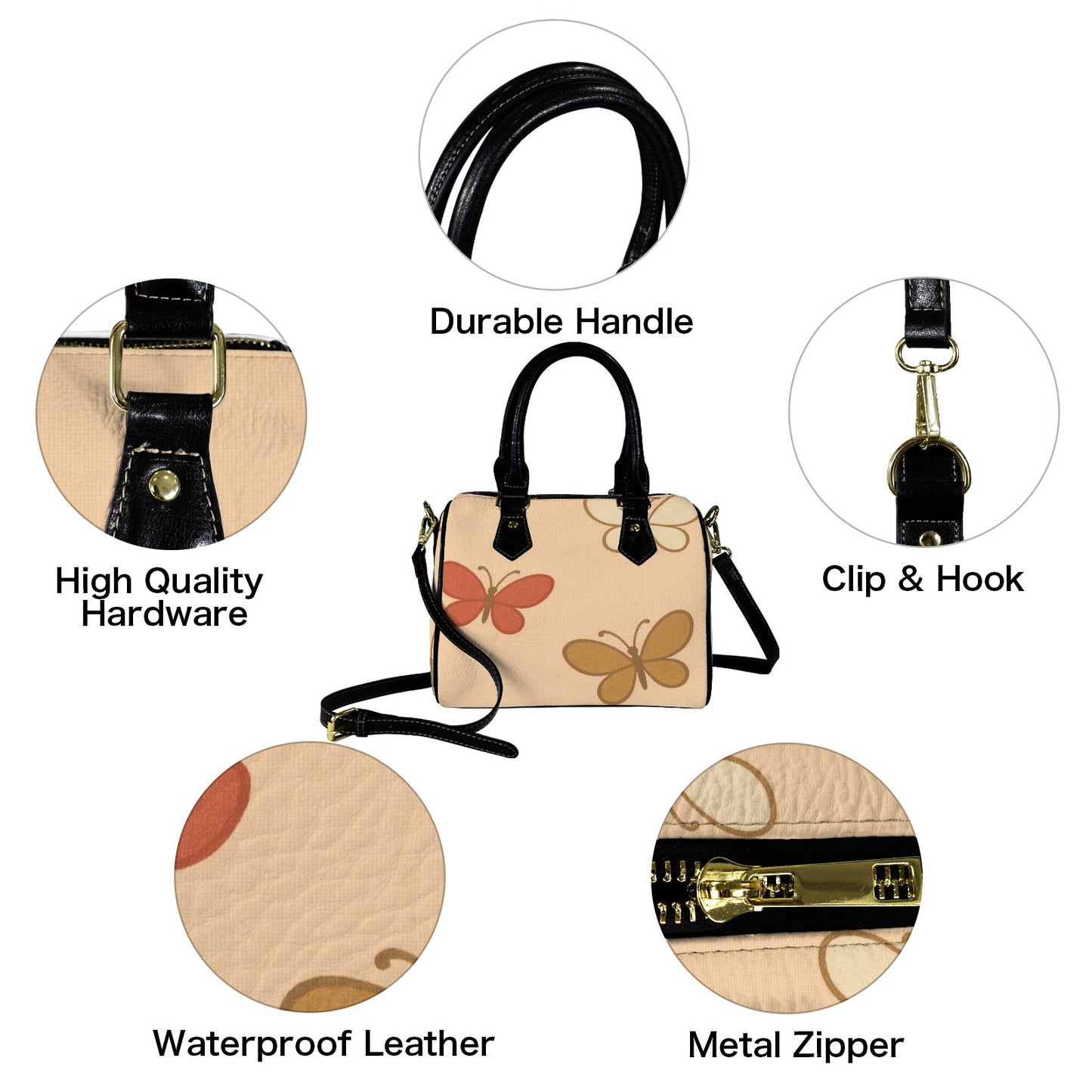 Borsa Satchel mini "Farfalle"