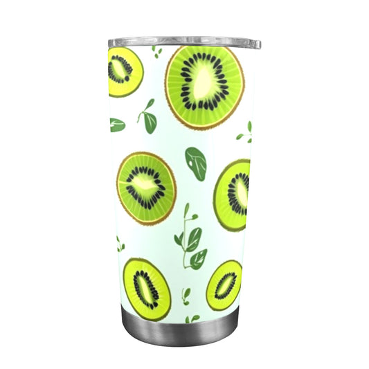 Bicchiere di design con coperchio trasparente