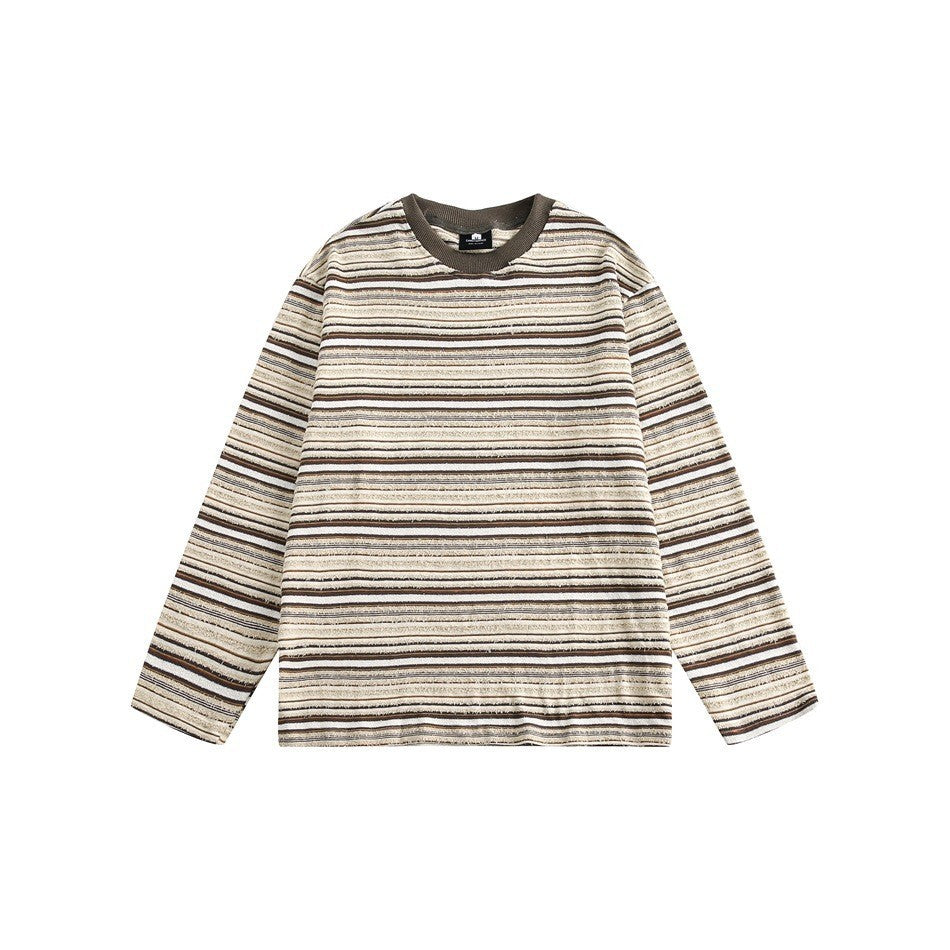 Maglietta a maniche lunghe a righe