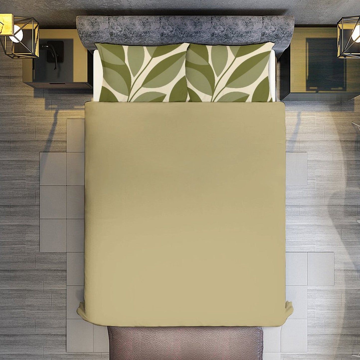 Set biancheria da letto "Verdi Foglie"