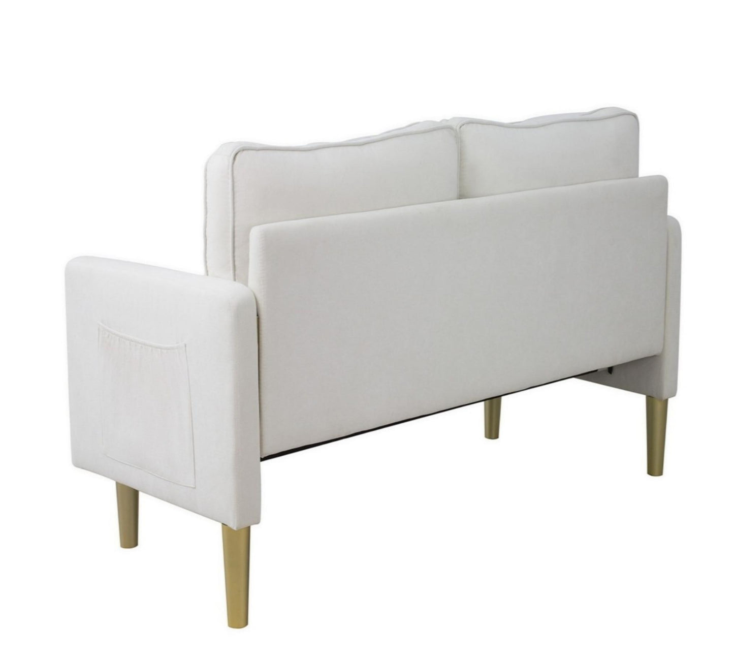 Divano in lino con 2 cuscini,  moderno ed elegante