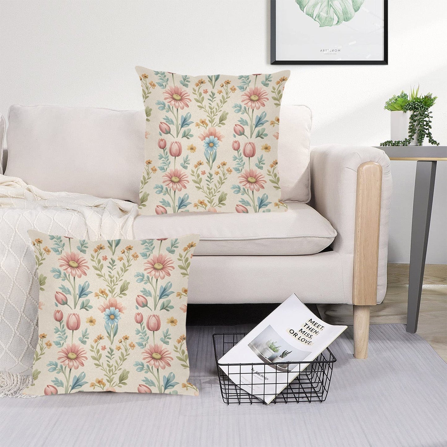 Federe in Lino "Eleganza fiorita"