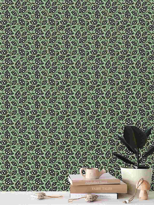 “Foglie Lunari – Repeat Pattern Wallpaper · Design FEI ADLER”