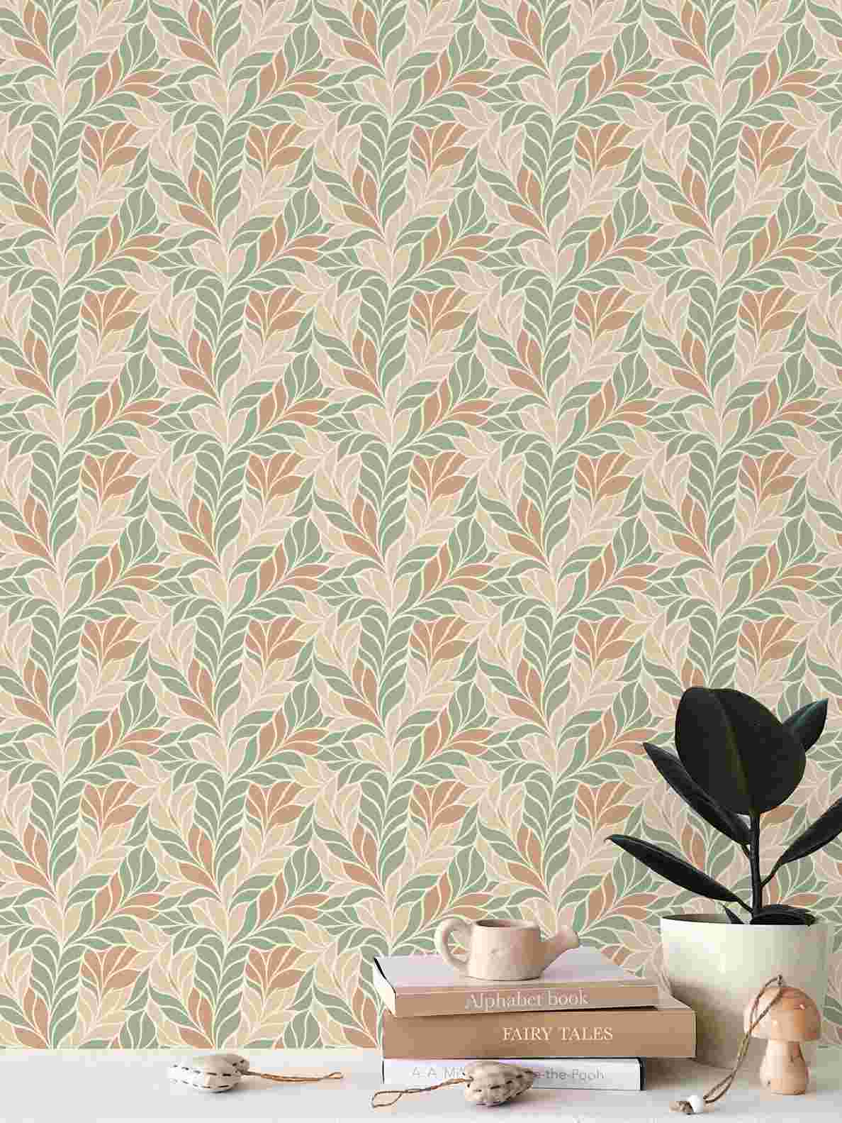 “Foglie di Luce – Repeat Pattern Wallpaper  Design FEI ADLER”