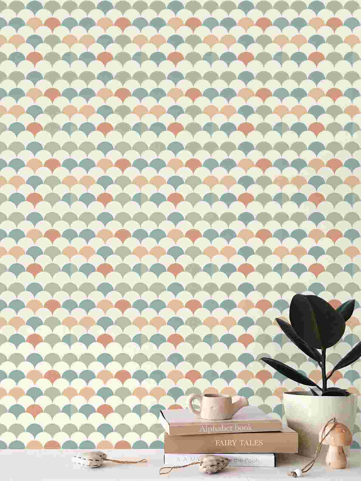 “Onde Pastello – Repeat Pattern Wallpaper  Design FEI ADLER”